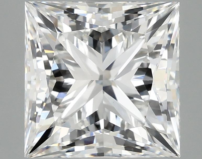 4.35 Carat Princess Shaped Ideal Cut VVS2 IGI Certified Lab Grown Diamond