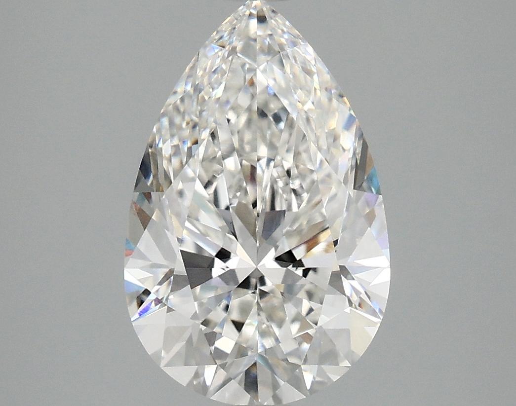 3.05 Carat Pear Shaped Ideal Cut VVS2 IGI Certified Lab Grown Diamond