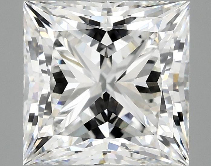 3.07 Carat Princess Shaped Ideal Cut VVS2 IGI Certified Lab Grown Diamond