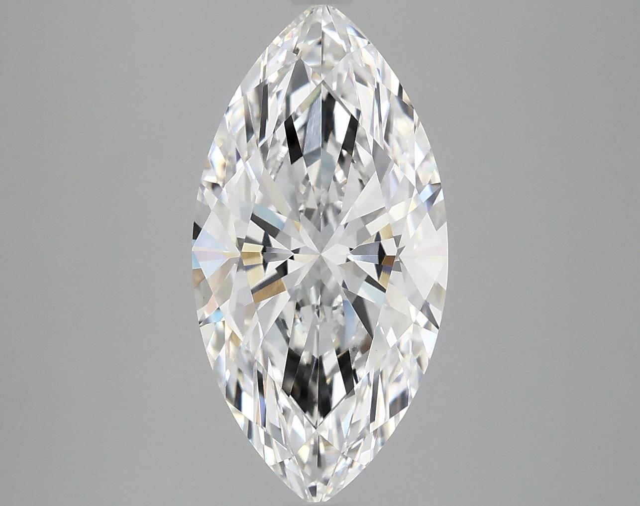 3.07 Carat Marquise Shaped Ideal Cut VVS2 IGI Certified Lab Grown Diamond