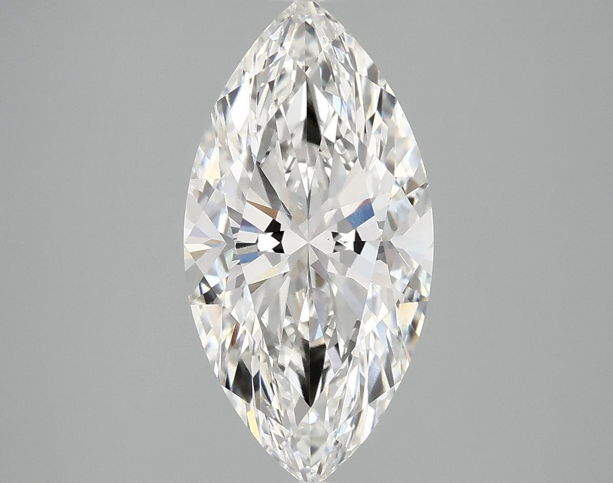 3.04 Carat Marquise Shaped Ideal Cut VVS2 IGI Certified Lab Grown Diamond