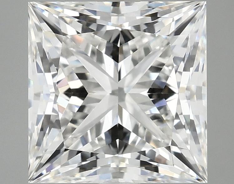4.09 Carat Princess Shaped Ideal Cut VVS2 IGI Certified Lab Grown Diamond