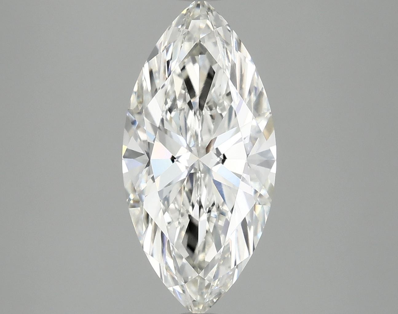 2.98 Carat Marquise Shaped Excellent Cut VVS2 IGI Certified Lab Grown Diamond