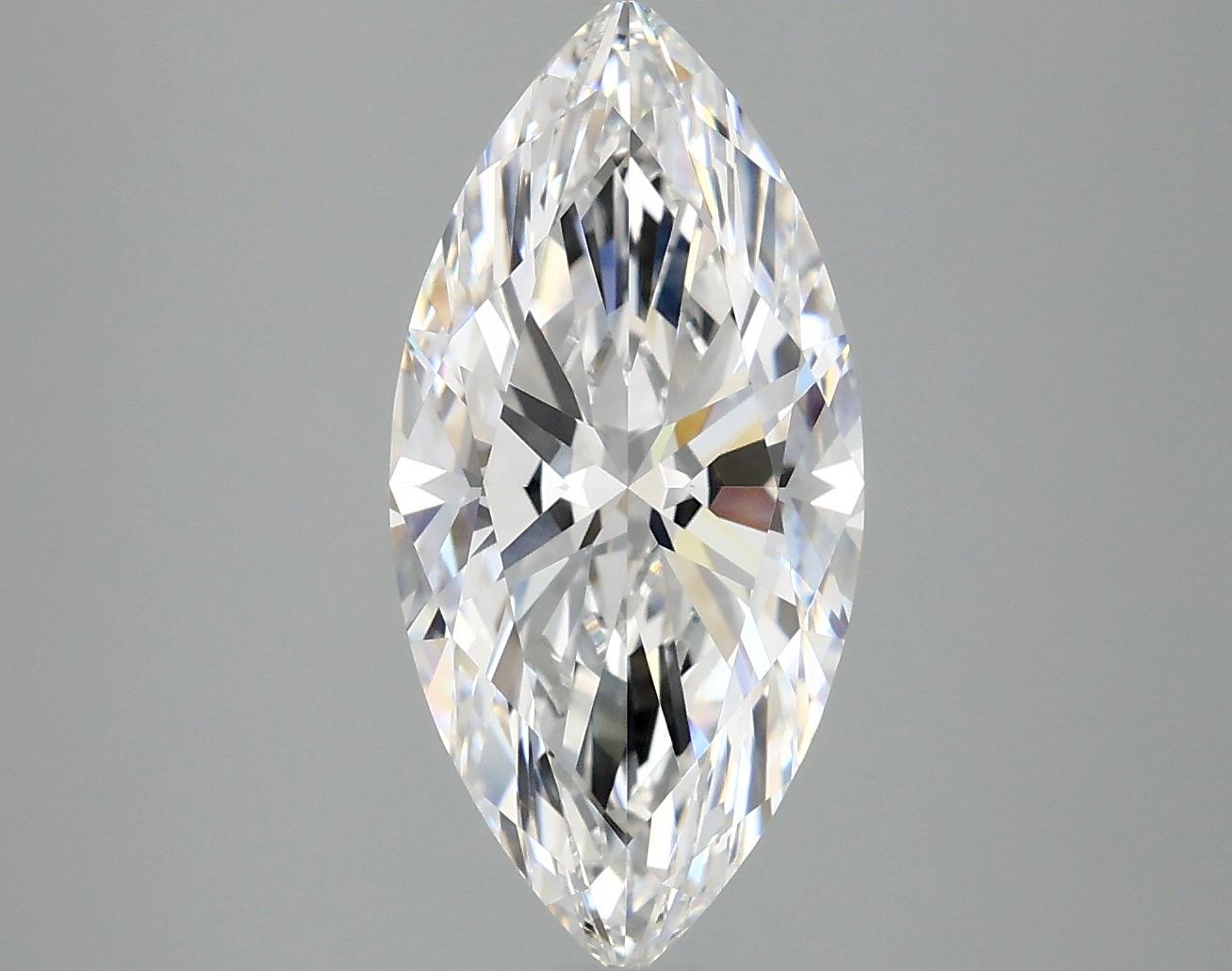 3.09 Carat Marquise Shaped Excellent Cut VVS2 IGI Certified Lab Grown Diamond