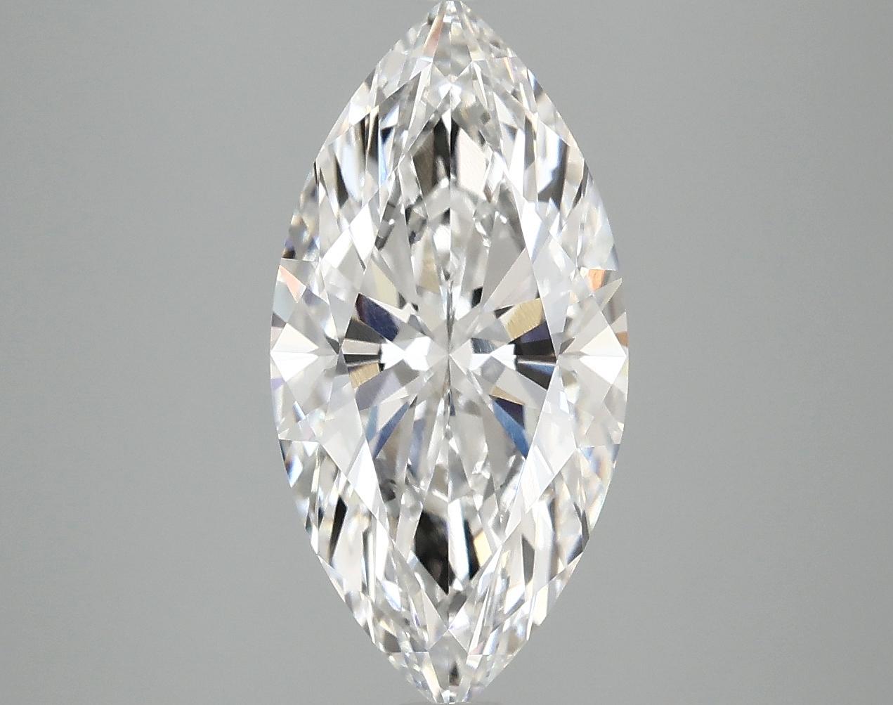 3.08 Carat Marquise Shaped Ideal Cut VVS2 IGI Certified Lab Grown Diamond