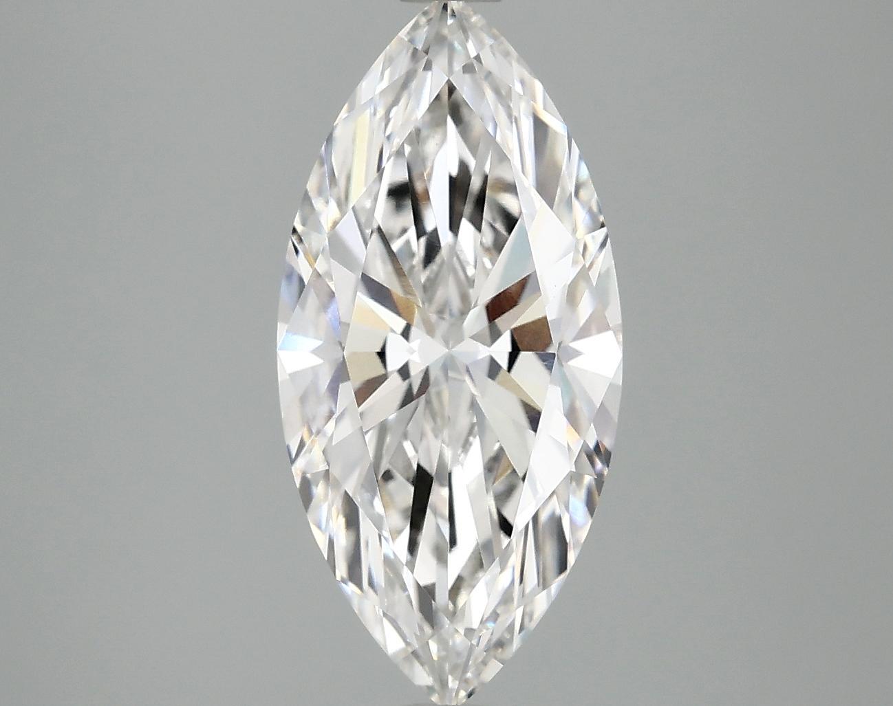 3.05 Carat Marquise Shaped Excellent Cut VVS2 IGI Certified Lab Grown Diamond