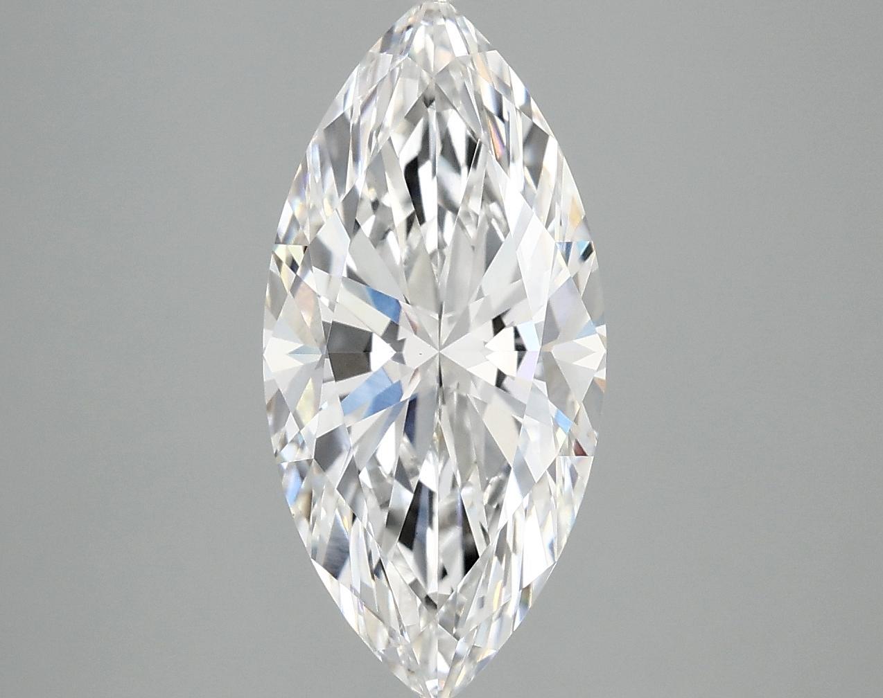 3.08 Carat Marquise Shaped Excellent Cut VVS2 IGI Certified Lab Grown Diamond