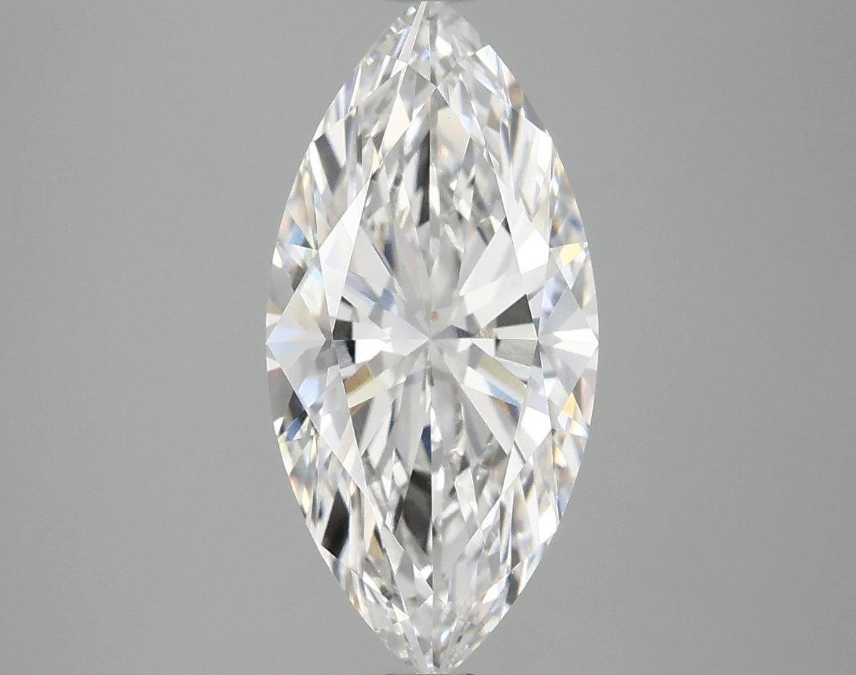 3.04 Carat Marquise Shaped Excellent Cut VVS2 IGI Certified Lab Grown Diamond