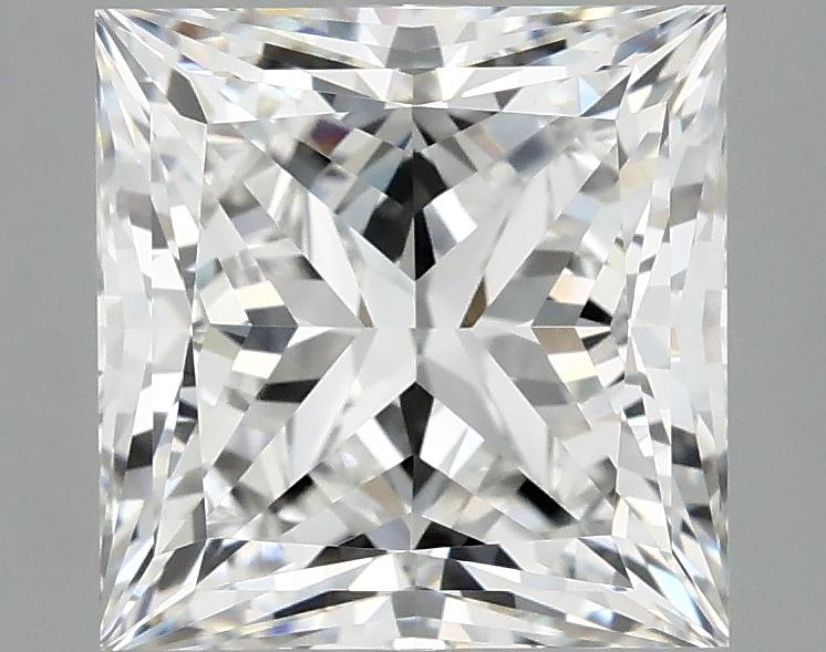 4.19 Carat Princess Shaped Ideal Cut VVS2 IGI Certified Lab Grown Diamond