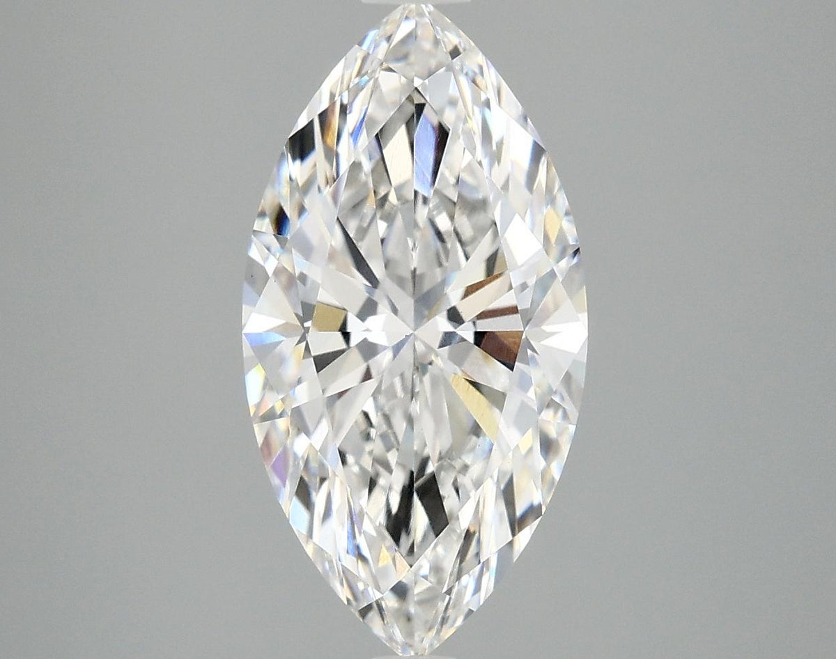 3.08 Carat Marquise Shaped Ideal Cut VVS2 IGI Certified Lab Grown Diamond