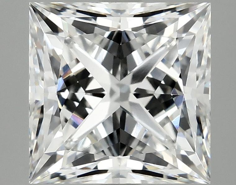 4.09 Carat Princess Shaped Ideal Cut VVS2 IGI Certified Lab Grown Diamond