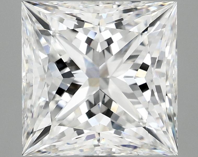 4.08 Carat Princess Shaped Ideal Cut VVS2 IGI Certified Lab Grown Diamond