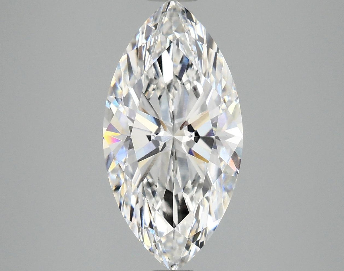 3.08 Carat Marquise Shaped Ideal Cut VVS2 IGI Certified Lab Grown Diamond