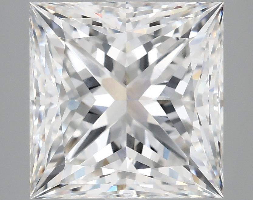 5.09 Carat Princess Shaped Ideal Cut VVS2 IGI Certified Lab Grown Diamond