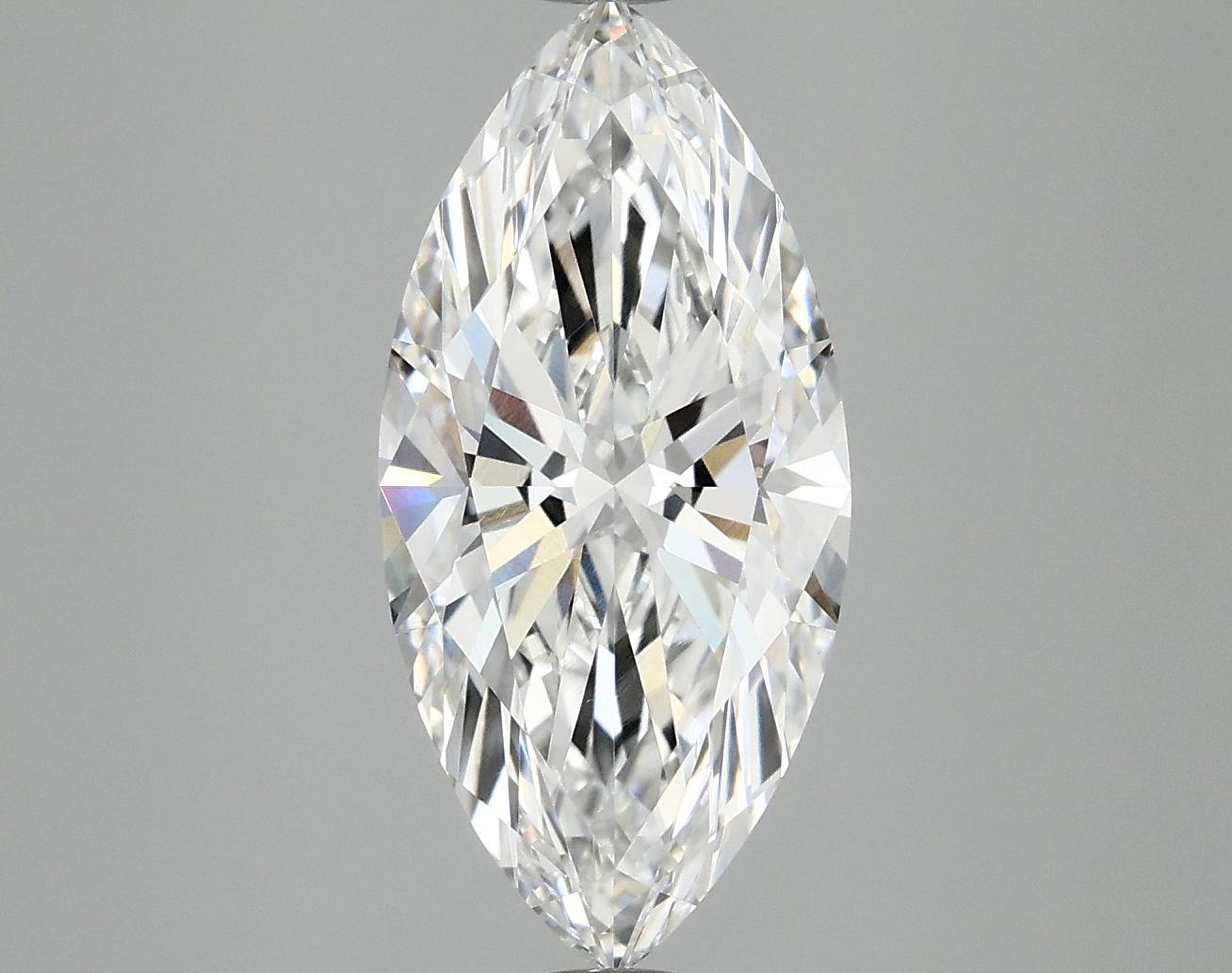 3.06 Carat Marquise Shaped Excellent Cut VVS2 IGI Certified Lab Grown Diamond