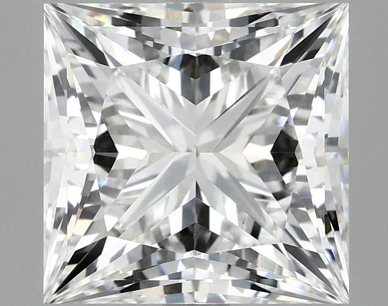 4.08 Carat Princess Shaped Ideal Cut VVS2 IGI Certified Lab Grown Diamond