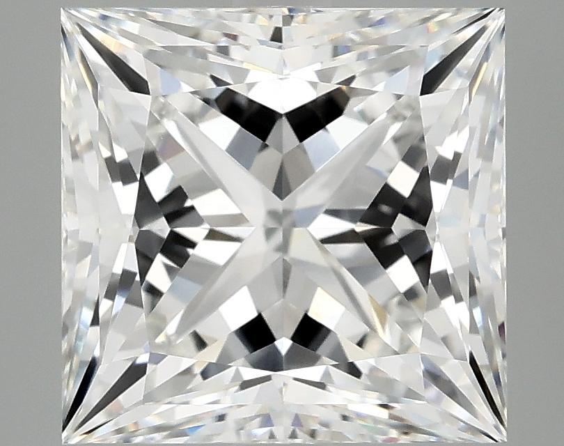 5.07 Carat Princess Shaped Ideal Cut VVS2 IGI Certified Lab Grown Diamond