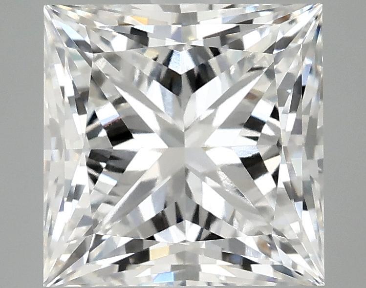 4.06 Carat Princess Shaped Ideal Cut VVS2 IGI Certified Lab Grown Diamond