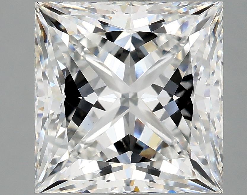 5.09 Carat Princess Shaped Ideal Cut VVS2 IGI Certified Lab Grown Diamond