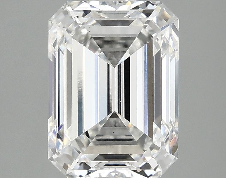 2.5 Carat Emerald Shaped Excellent Cut VS1 IGI Certified Lab Grown Diamond