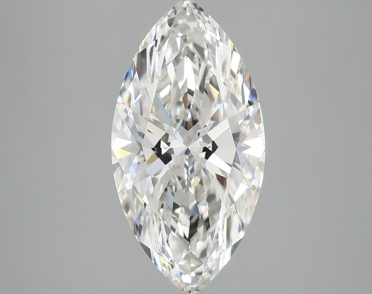 2.84 Carat Marquise Shaped Ideal Cut VS1 IGI Certified Lab Grown Diamond