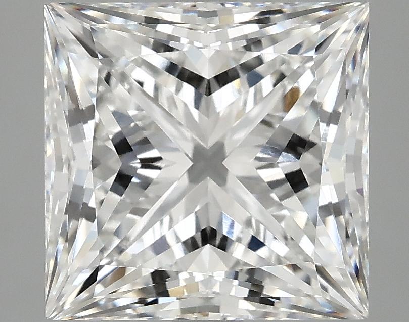 5.09 Carat Princess Shaped Ideal Cut VVS2 IGI Certified Lab Grown Diamond
