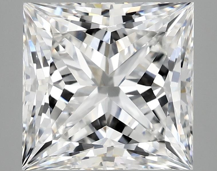 4.08 Carat Princess Shaped Ideal Cut VVS2 IGI Certified Lab Grown Diamond