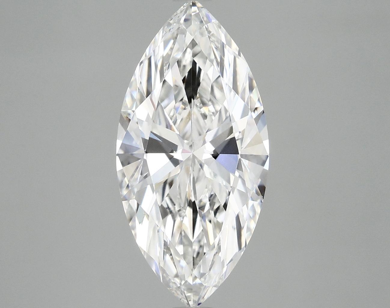 3.01 Carat Marquise Shaped Ideal Cut VVS2 IGI Certified Lab Grown Diamond