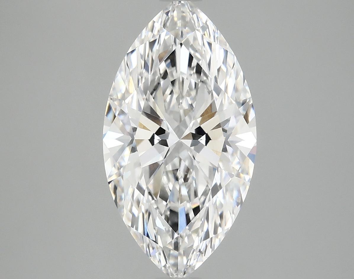 3.09 Carat Marquise Shaped Excellent Cut VVS2 IGI Certified Lab Grown Diamond