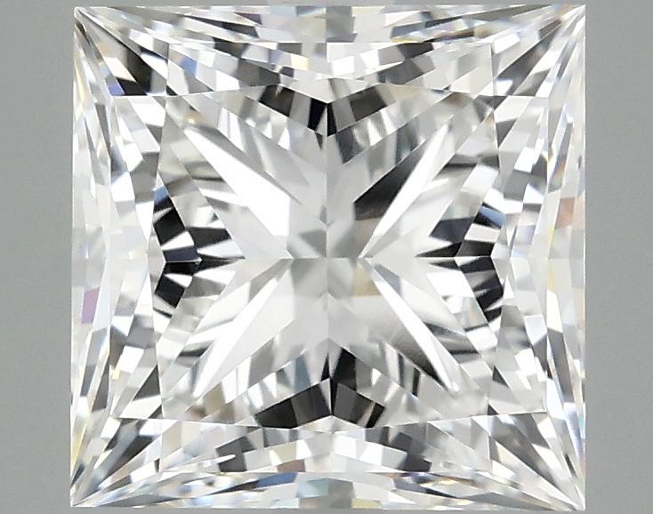 4.06 Carat Princess Shaped Ideal Cut VVS2 IGI Certified Lab Grown Diamond