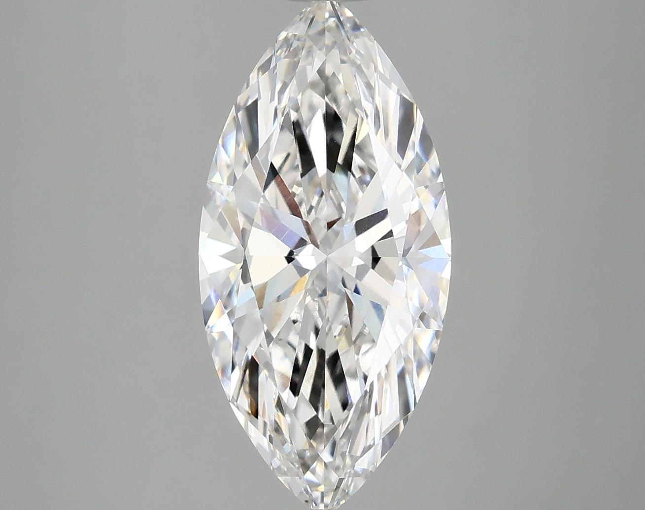 3.09 Carat Marquise Shaped Excellent Cut VVS2 IGI Certified Lab Grown Diamond