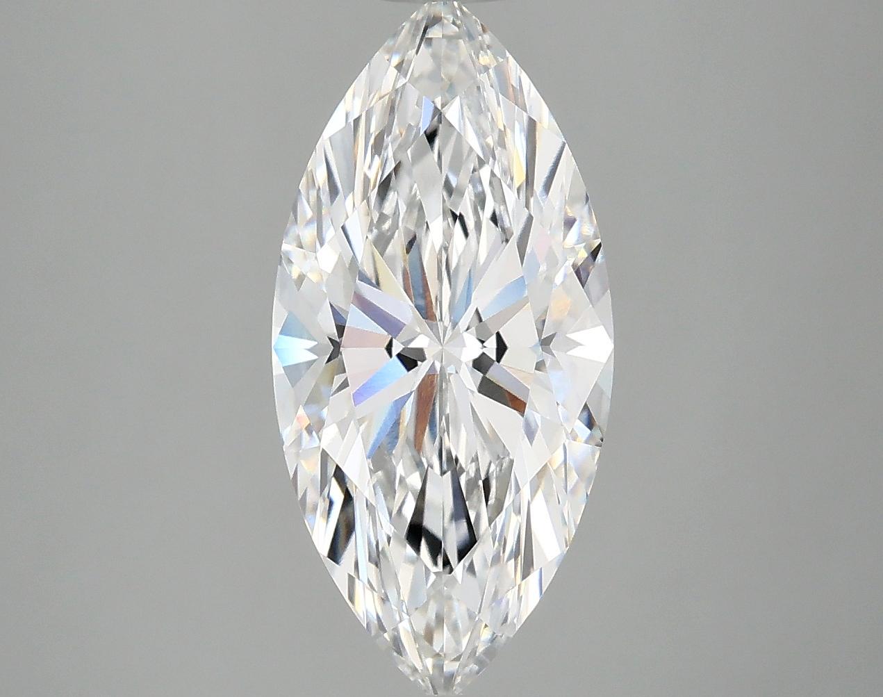 3.01 Carat Marquise Shaped Excellent Cut VVS2 IGI Certified Lab Grown Diamond