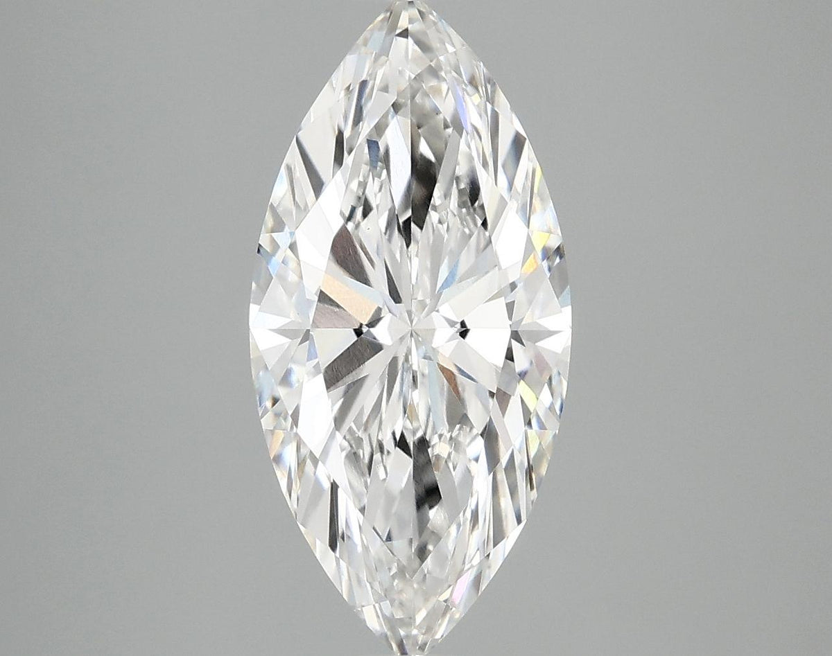 2.98 Carat Marquise Shaped Excellent Cut VVS2 IGI Certified Lab Grown Diamond