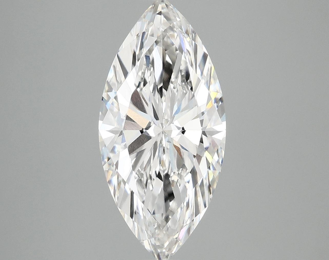 2.98 Carat Marquise Shaped Excellent Cut VVS2 IGI Certified Lab Grown Diamond