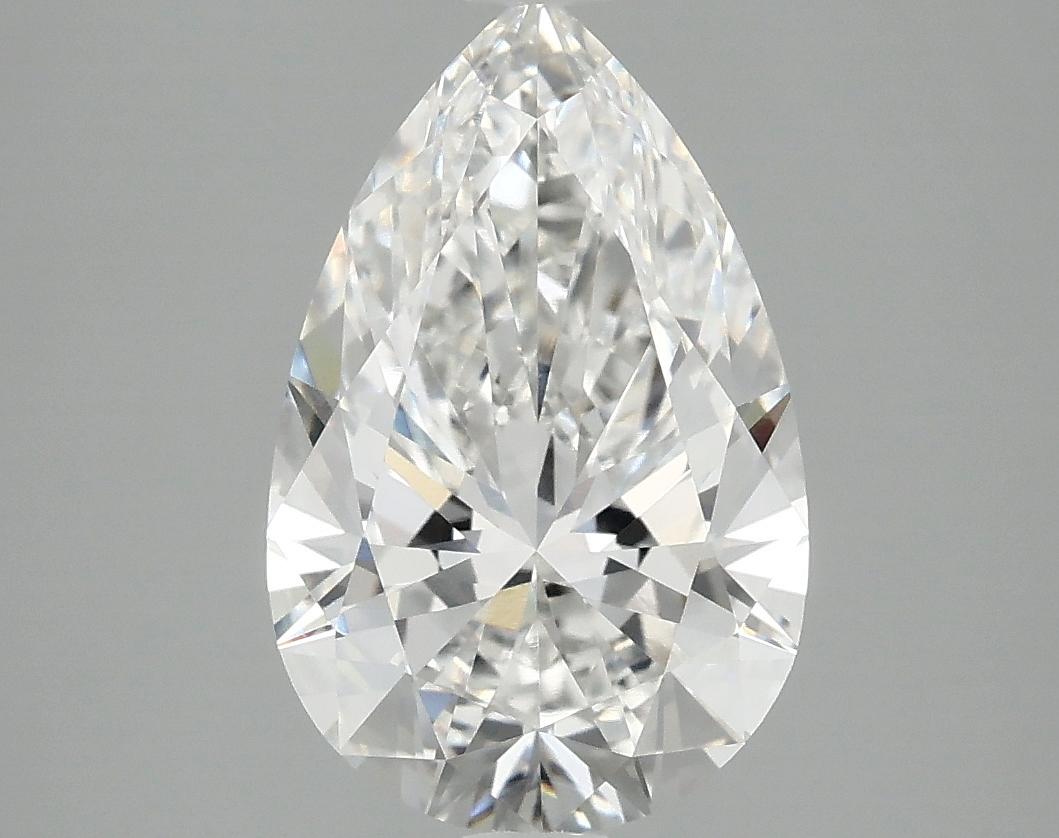 2.97 Carat Pear Shaped Ideal Cut VVS2 IGI Certified Lab Grown Diamond