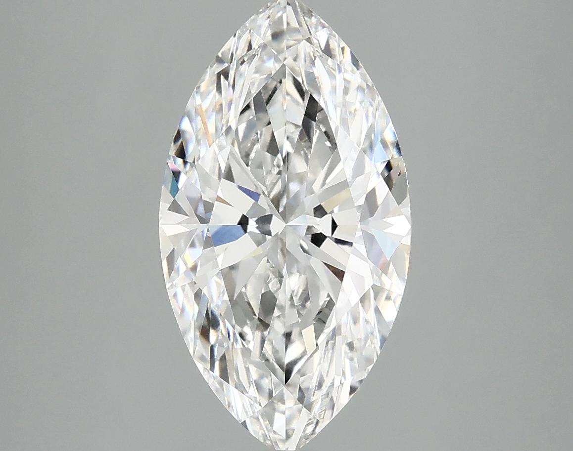 3.06 Carat Marquise Shaped Excellent Cut VVS2 IGI Certified Lab Grown Diamond