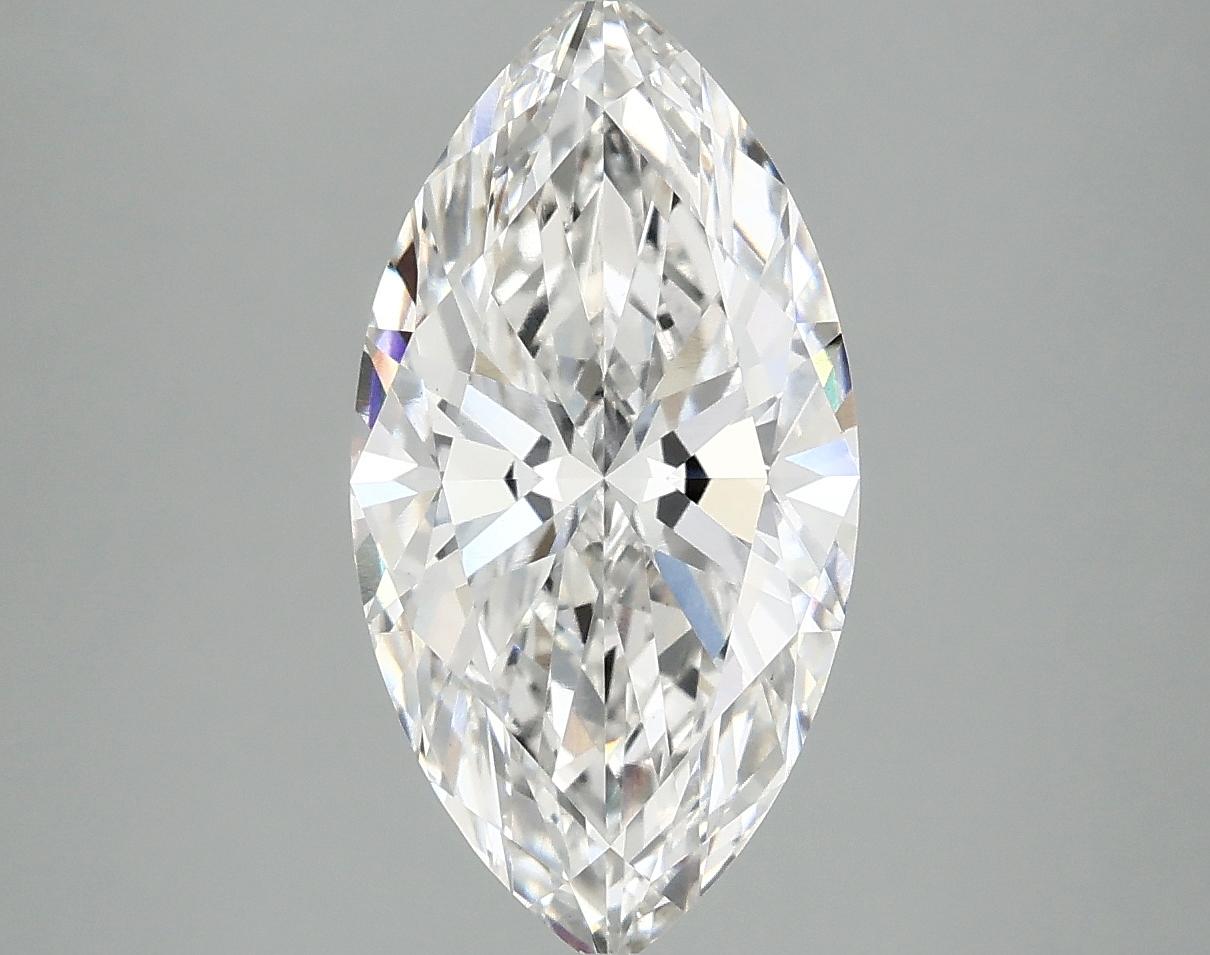 3.02 Carat Marquise Shaped Ideal Cut VVS2 IGI Certified Lab Grown Diamond