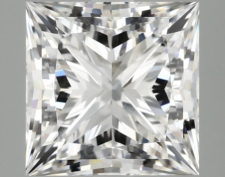 4.06 Carat Princess Shaped Ideal Cut VVS2 IGI Certified Lab Grown Diamond