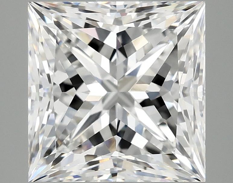 4.04 Carat Princess Shaped Ideal Cut VVS2 IGI Certified Lab Grown Diamond