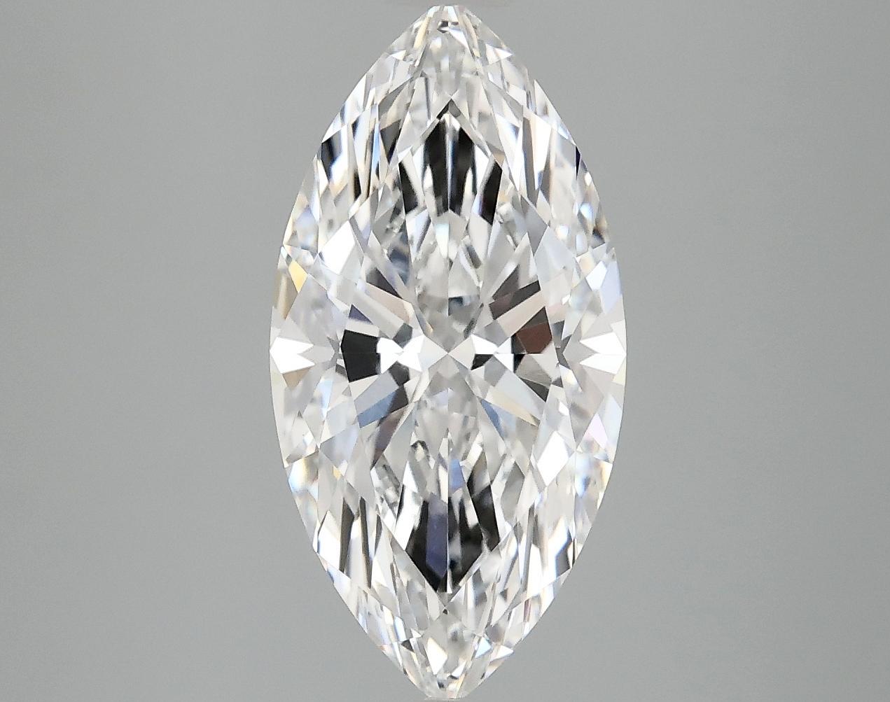 3.07 Carat Marquise Shaped Ideal Cut VVS2 IGI Certified Lab Grown Diamond
