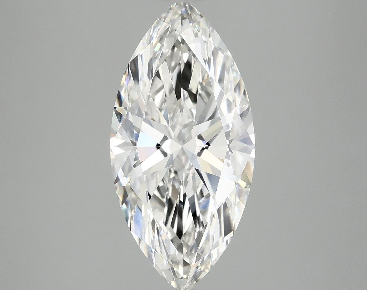 3.03 Carat Marquise Shaped Excellent Cut VVS2 IGI Certified Lab Grown Diamond