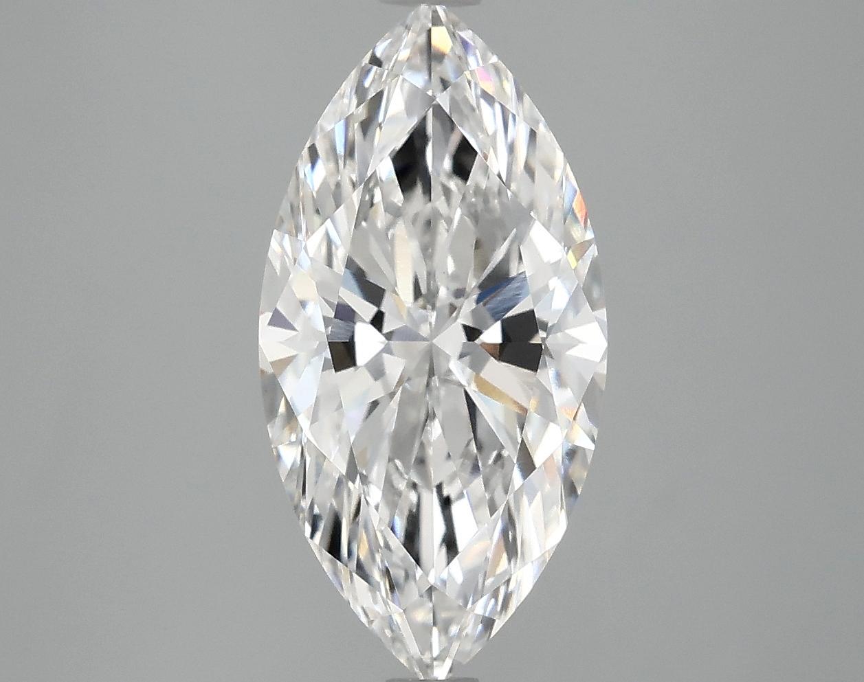 3.06 Carat Marquise Shaped Ideal Cut VVS2 IGI Certified Lab Grown Diamond