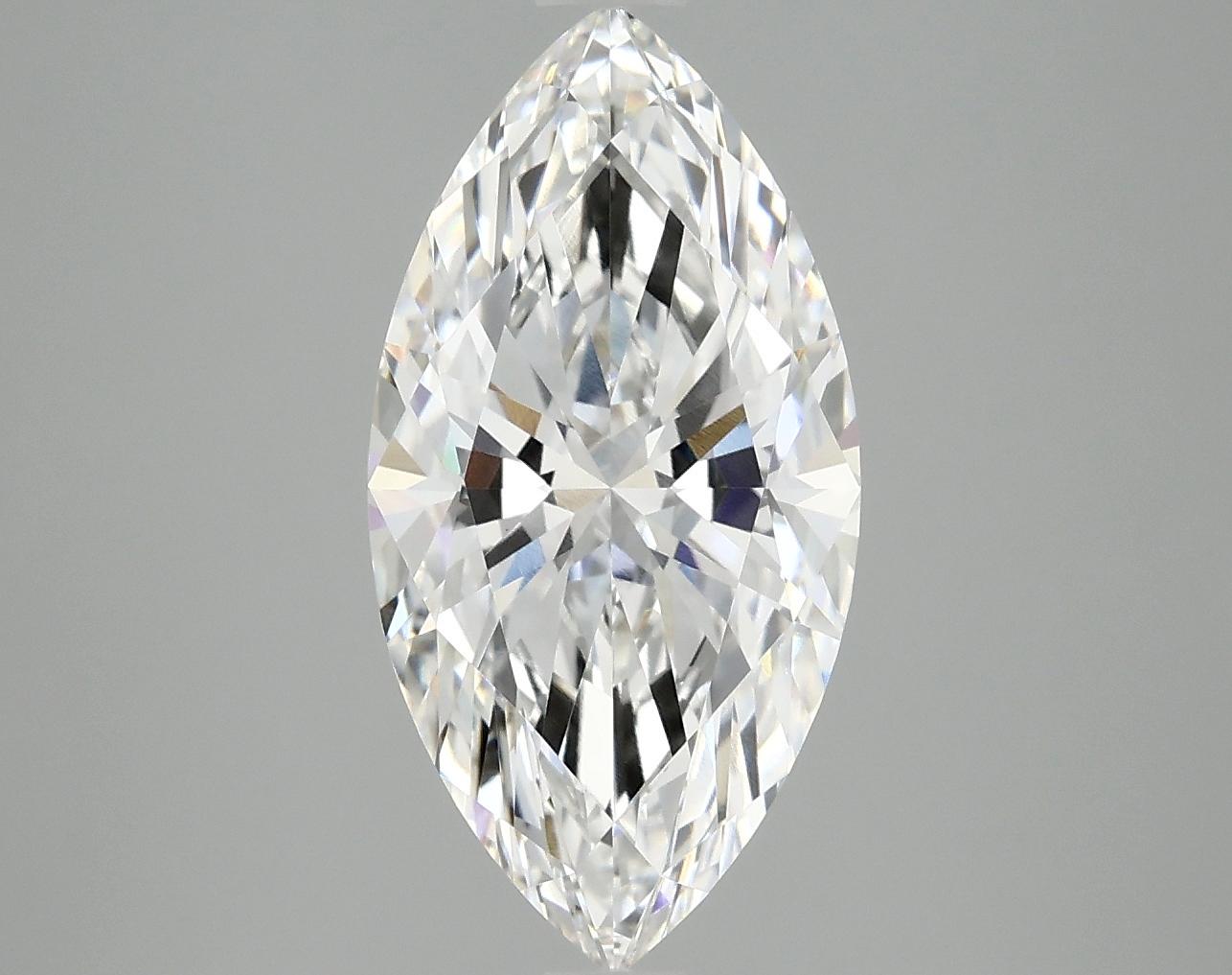 3.09 Carat Marquise Shaped Ideal Cut VVS2 IGI Certified Lab Grown Diamond