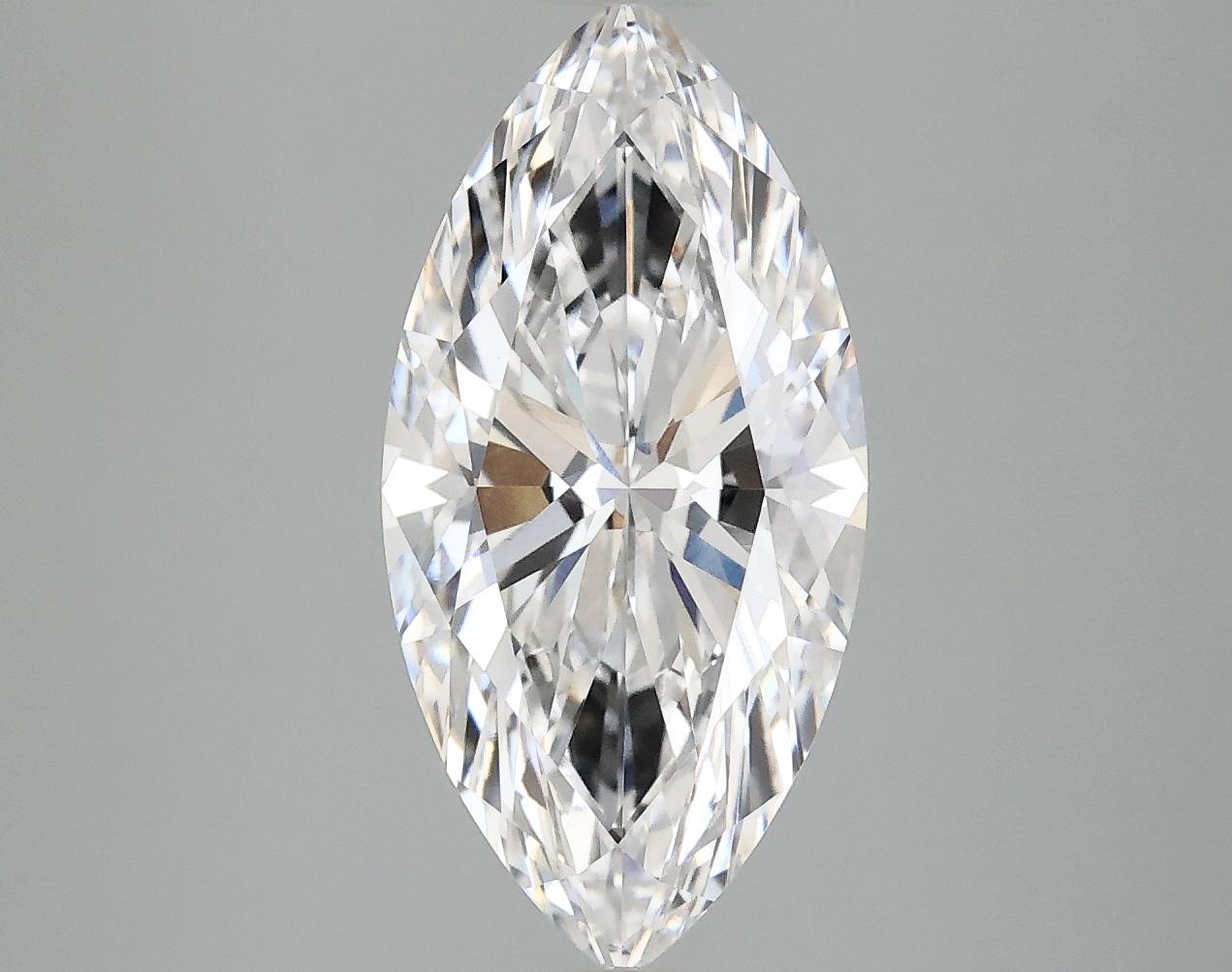 3.07 Carat Marquise Shaped Ideal Cut VVS2 IGI Certified Lab Grown Diamond