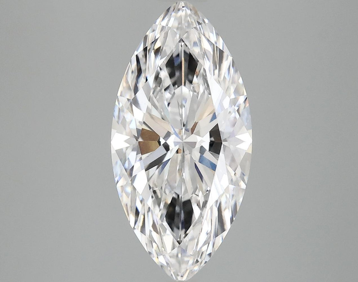 3.07 Carat Marquise Shaped Ideal Cut VVS2 IGI Certified Lab Grown Diamond