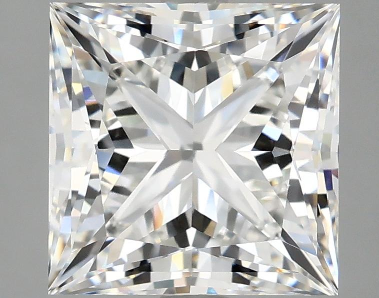 4.09 Carat Princess Shaped Ideal Cut VVS2 IGI Certified Lab Grown Diamond