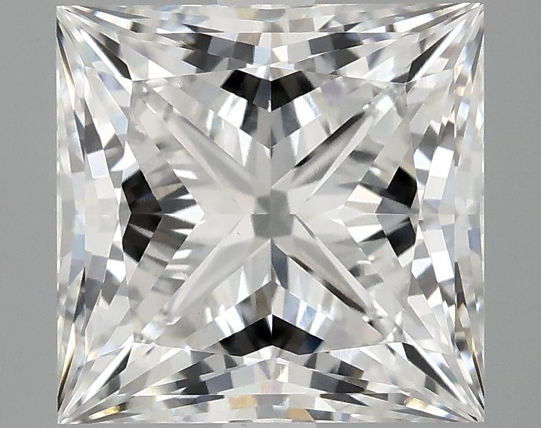 4.13 Carat Princess Shaped Ideal Cut VVS2 IGI Certified Lab Grown Diamond
