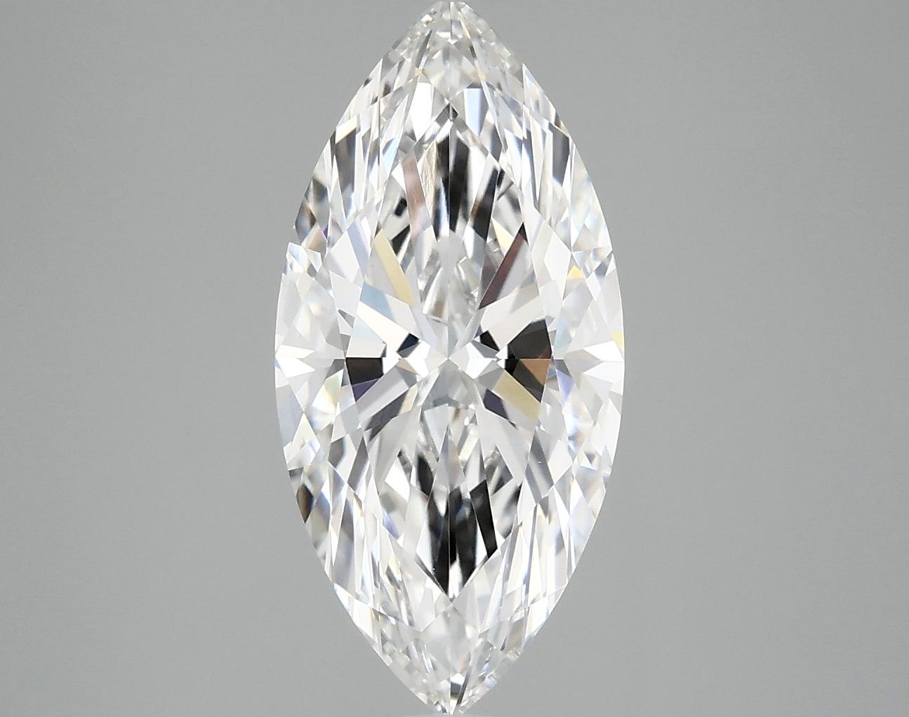 2.99 Carat Marquise Shaped Excellent Cut VVS2 IGI Certified Lab Grown Diamond