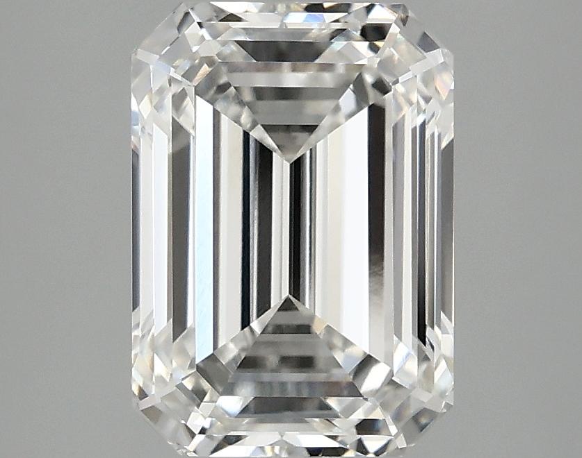 3.09 Carat Emerald Shaped Ideal Cut VVS2 IGI Certified Lab Grown Diamond