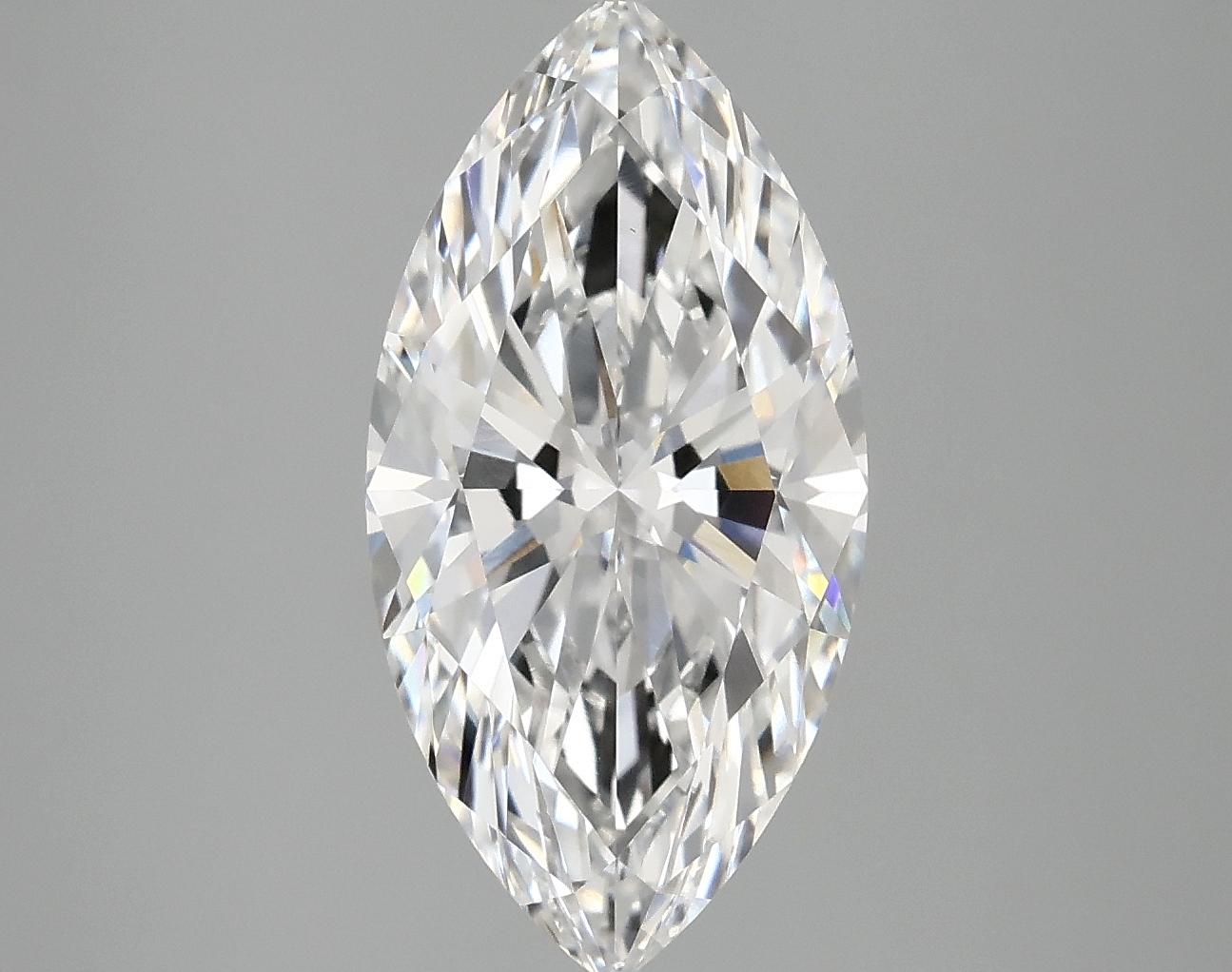 3.1 Carat Marquise Shaped Ideal Cut VVS2 IGI Certified Lab Grown Diamond